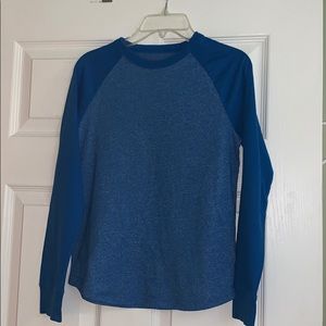 Boys long sleeve blue shirt